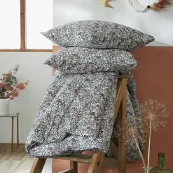 Housse de couette et deux taies coton (240 x 220 cm) Malia Multicolore