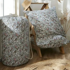 Housse de couette et deux taies coton (240 x 220 cm) Malia Multicolore