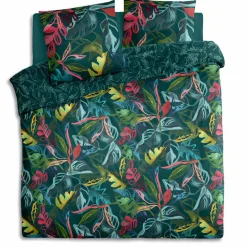 Housse de couette et deux taies coton (240 x 220 cm) Selva Multicolore