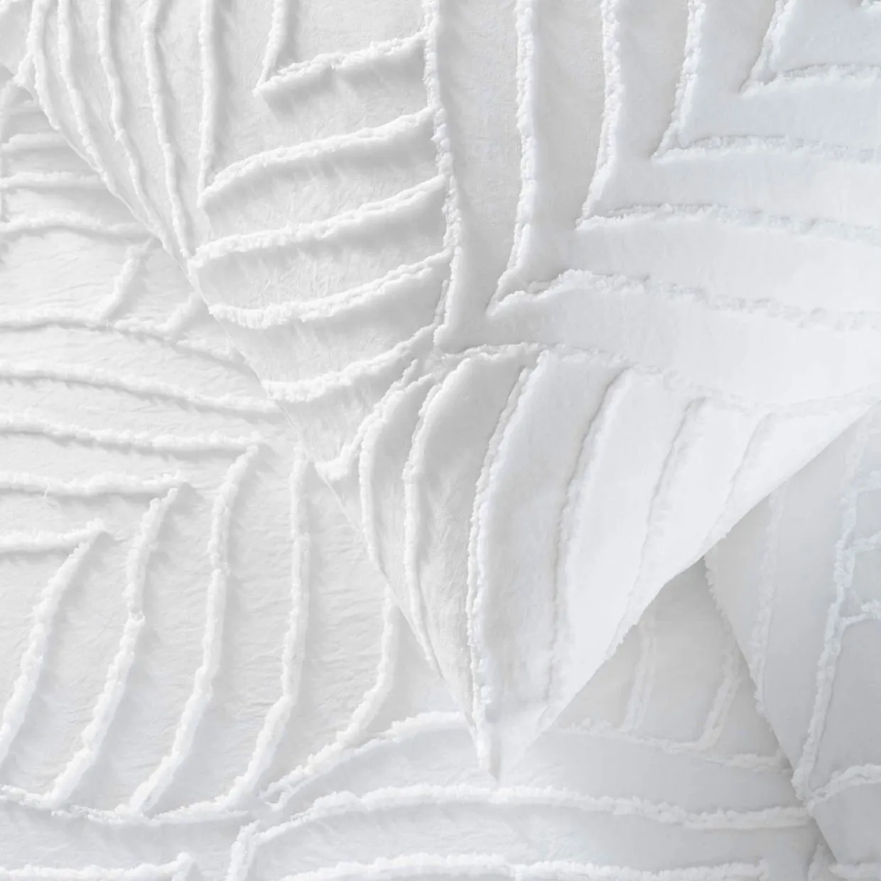 Housse de couette et une taie d'oreiller microfibre (140 x 200 cm) Heltie Blanc