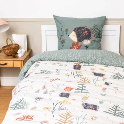 Housse de couette et une taie enfant coton (140 x 200 cm) Polisson Multicolore