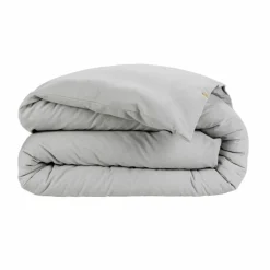 Housse de couette flanelle de coton (280 x 240 cm) Nina Gris clair