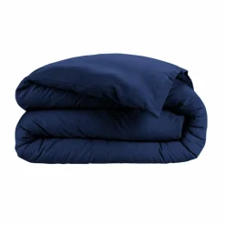 Housse de couette flanelle de coton (200 x 200 cm) Nina Bleu nuit