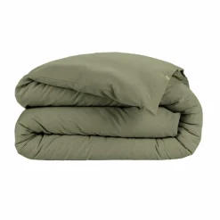 Housse de couette flanelle de coton (200 x 200 cm) Nina Vert romarin