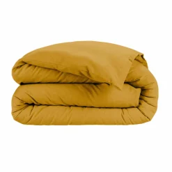 Housse de couette flanelle de coton (280 x 240 cm) Nina Jaune ocre
