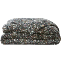 Housse de couette gaze de coton (260 x 240 cm) Constance Bleu nuit