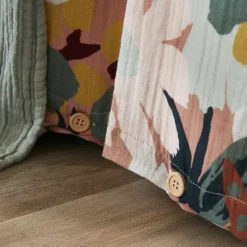 Housse de couette gaze de coton (140 x 200 cm) Azel Multicolore