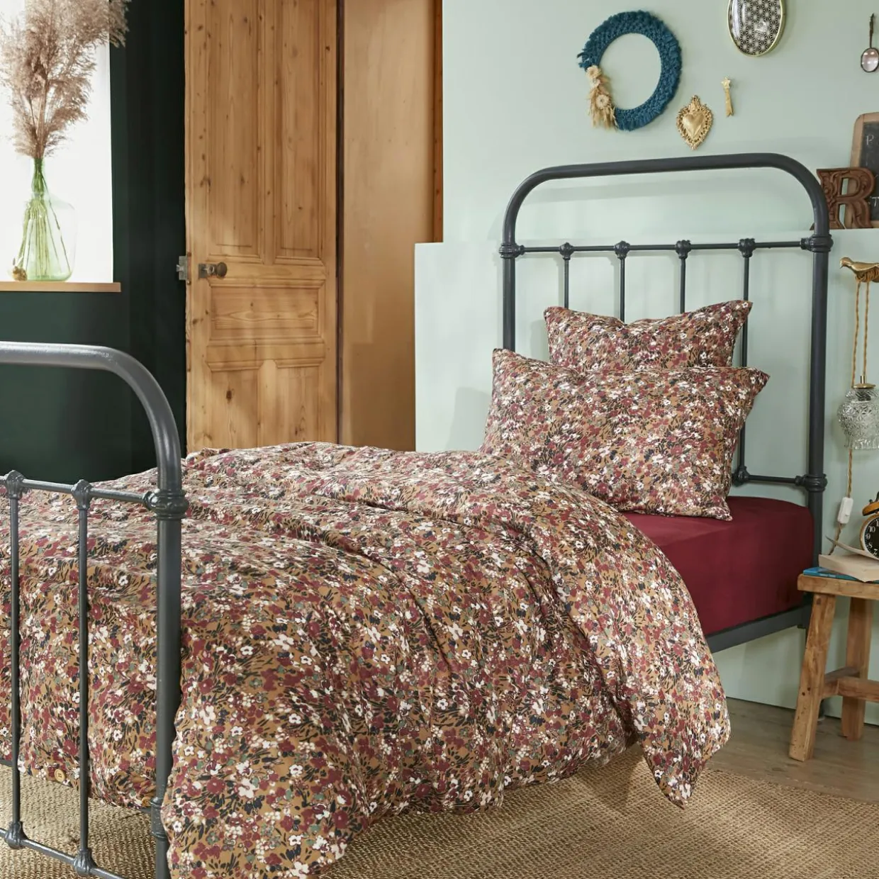 Housse de couette gaze de coton (140 x 200 cm) Constance Camel