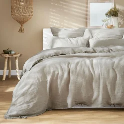 Housse de couette lin lavé (240 x 220 cm) Louise Beige