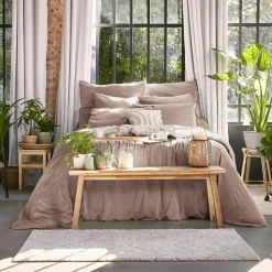 Housse de couette lyocell Tencel™ lavé (200 x 200 cm) Olivia Rose blush