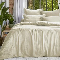 Housse de couette lyocell Tencel™ lavé (240 x 220 cm) Olivia Beige pampa