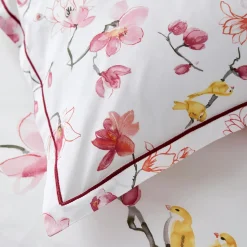 Housse de couette percale de coton (240 x 220 cm) Elisa Rose