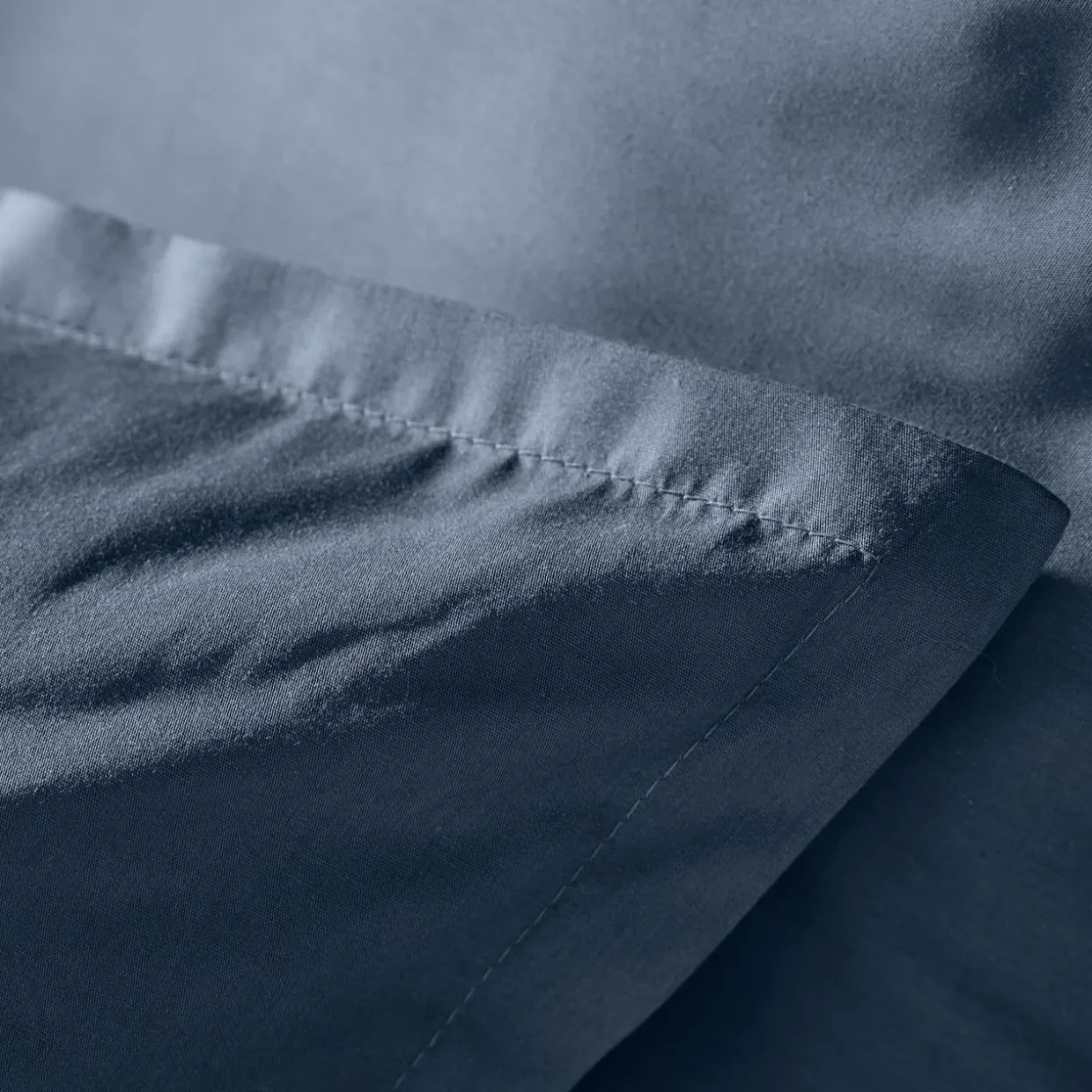 Housse de couette percale de coton (200 x 200 cm) Cali Bleu marine
