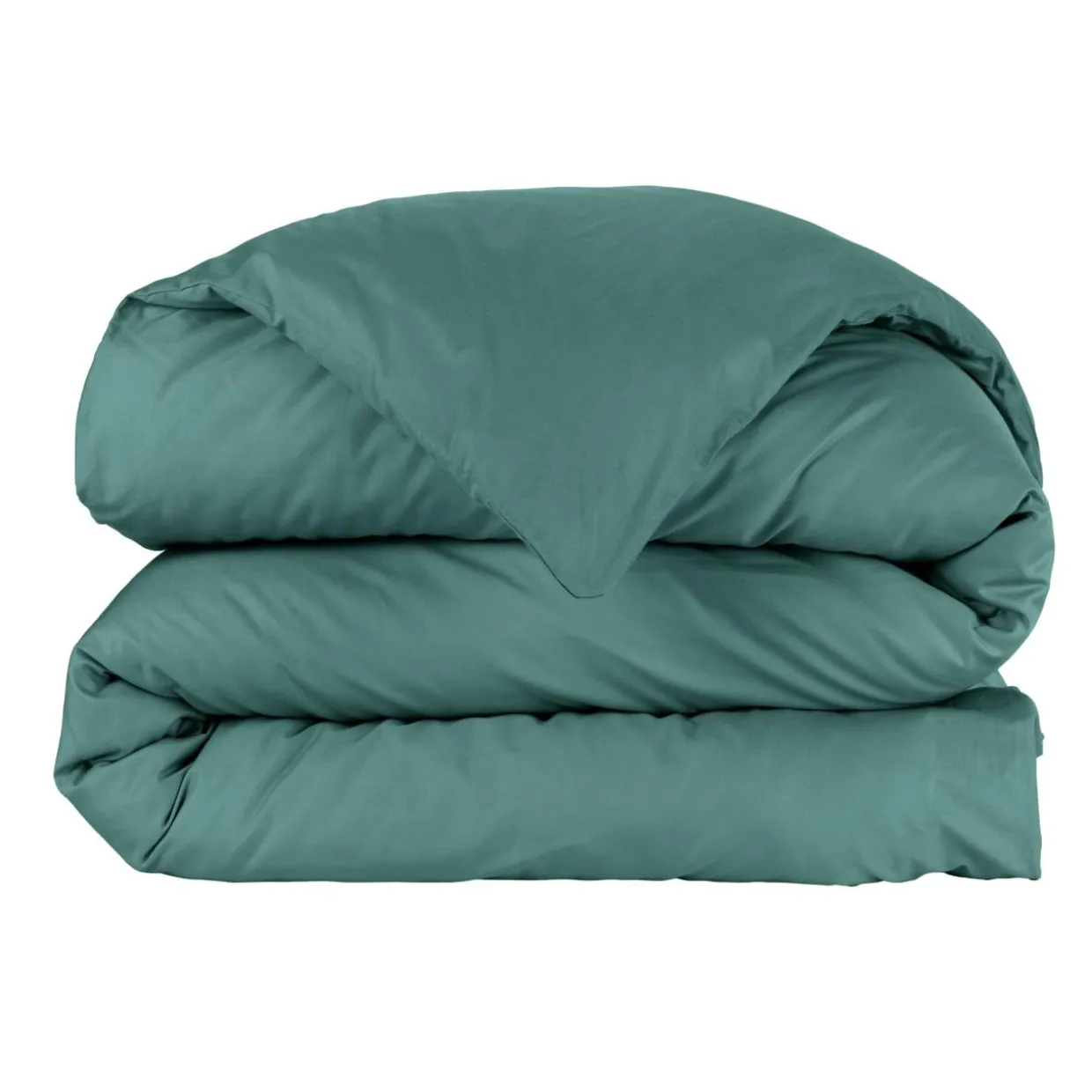 Housse de couette percale de coton (200 x 200 cm) Cali Bleu canard