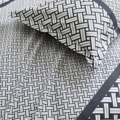 Housse de couette percale de coton (240 x 220 cm) Riviera Grise