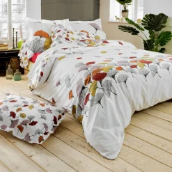 Housse de couette percale de coton (260 x 240 cm) Ginkgo Multicolore