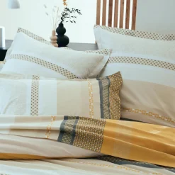 Housse de couette percale de coton (240 x 220 cm) Marlow Jaune