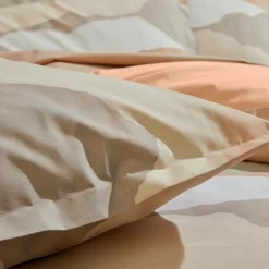 Housse de couette percale de coton (140 x 200 cm) Land Beige Craie