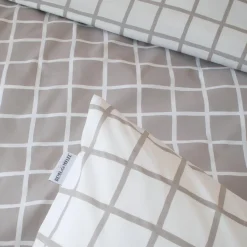 Housse de couette percale de coton (200 x 200 cm) Max Grise