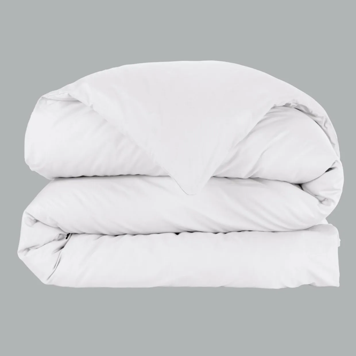 Housse de couette percale de coton (280 x 240 cm) Cali Blanche