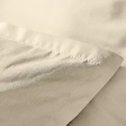 Housse de couette percale de coton (280 x 240 cm) Cali Beige
