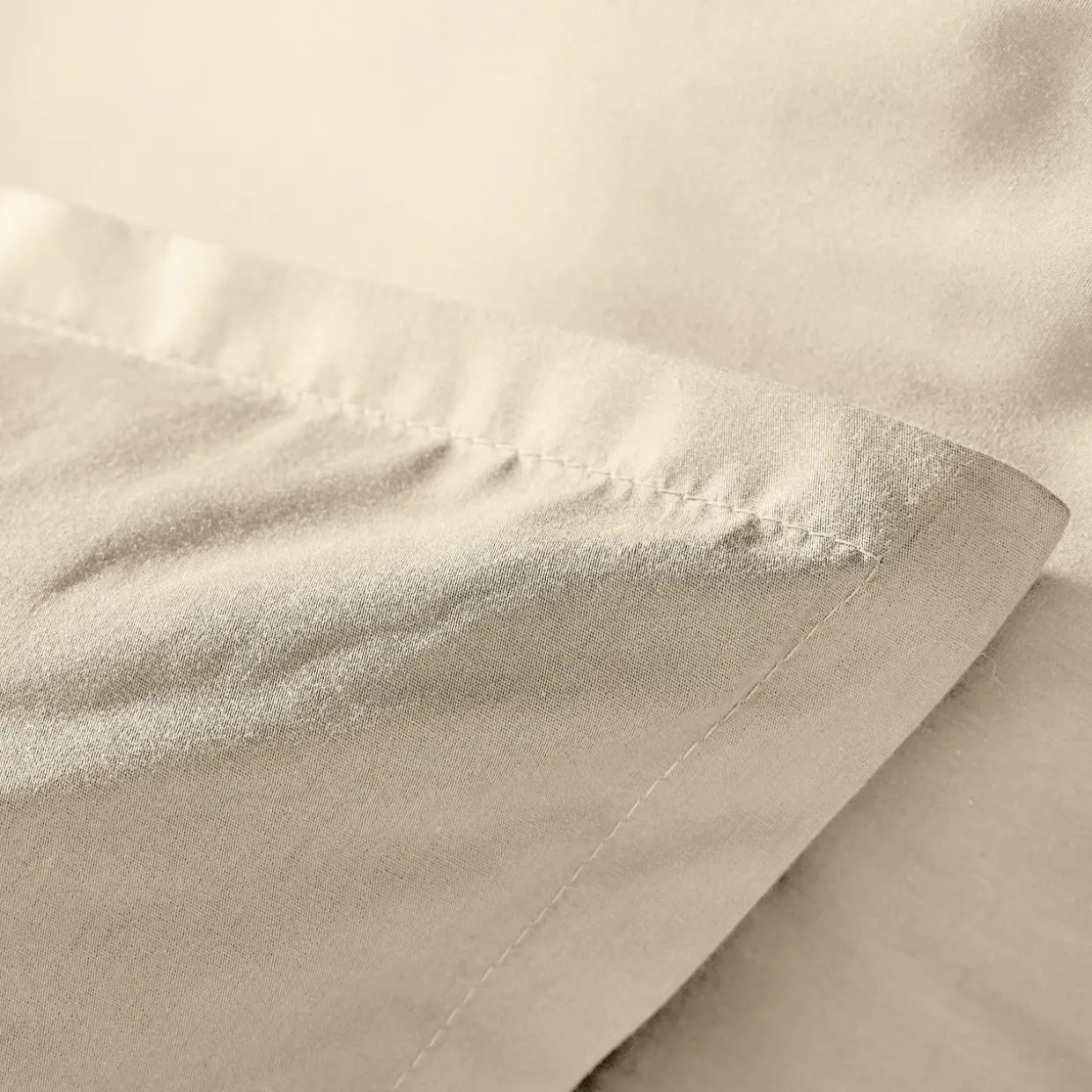 Housse de couette percale de coton (280 x 240 cm) Cali Beige