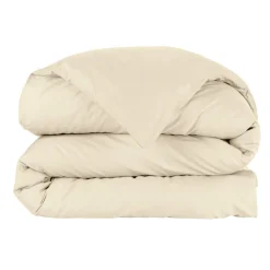 Housse de couette percale de coton (280 x 240 cm) Cali Beige
