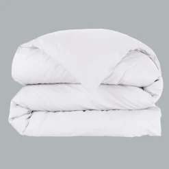 Housse de couette percale de coton (240 x 220 cm) Cali Blanche