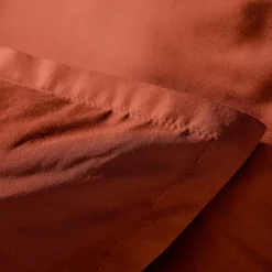 Housse de couette percale de coton (240 x 220 cm) Cali Terracotta