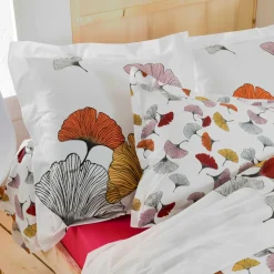Housse de couette percale de coton (200 x 200 cm) Ginkgo Multicolore
