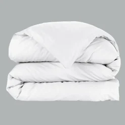 Housse de couette percale de coton (200 x 200 cm) Cali Blanche
