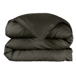 Housse de couette percale de coton (280 x 240 cm) Cali Noir