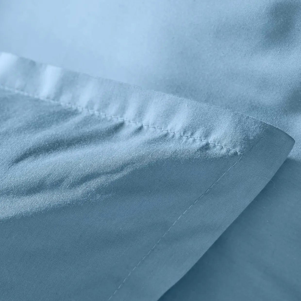Housse de couette percale de coton (240 x 220 cm) Cali Bleu ciel