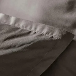 Housse de couette percale de coton (140 x 200 cm) Cali Gris anthracite