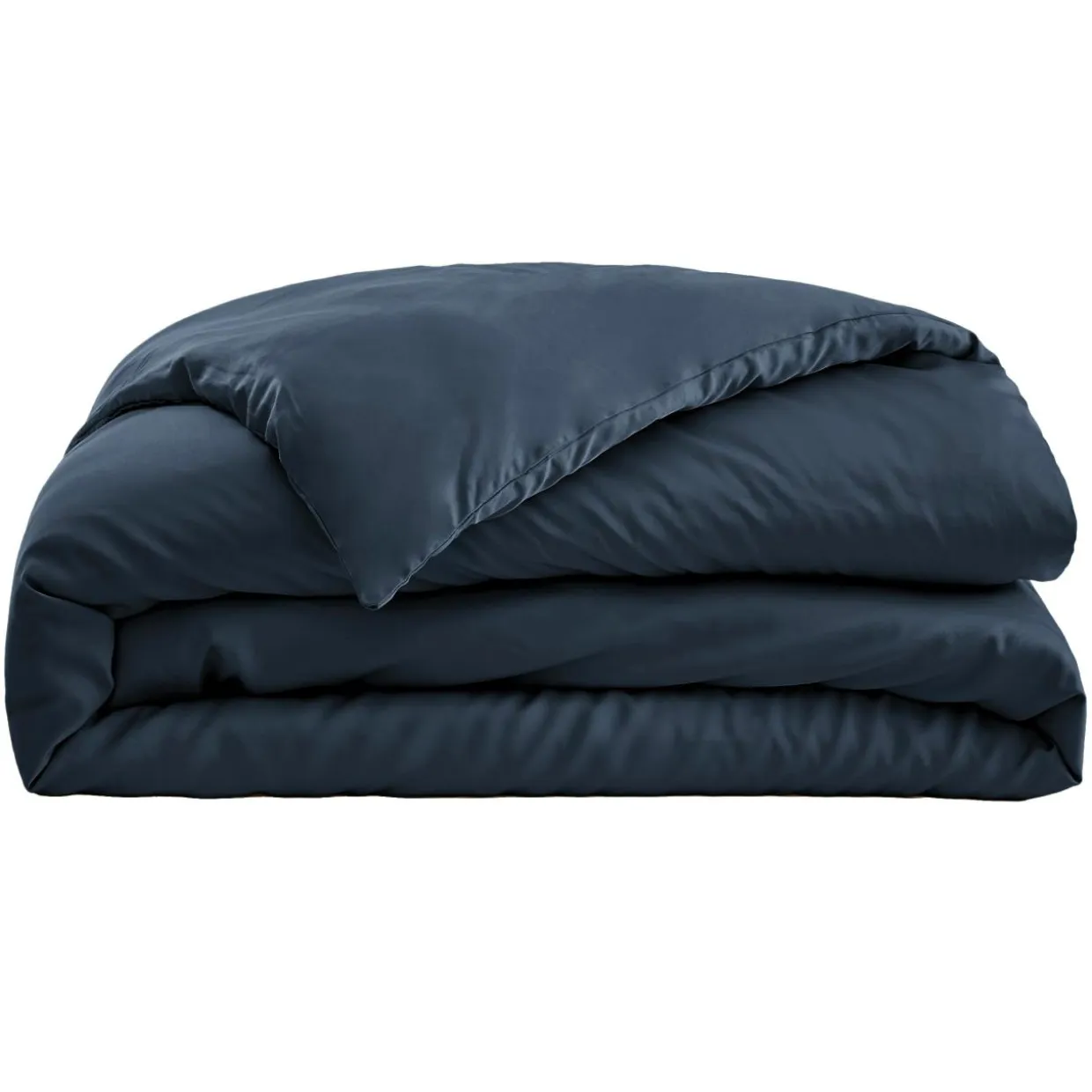 Housse de couette satin de bambou (200 x 200 cm) Sienna Bleu nuit