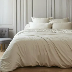 Housse de couette satin de bambou (260 x 240 cm) Sienna Beige