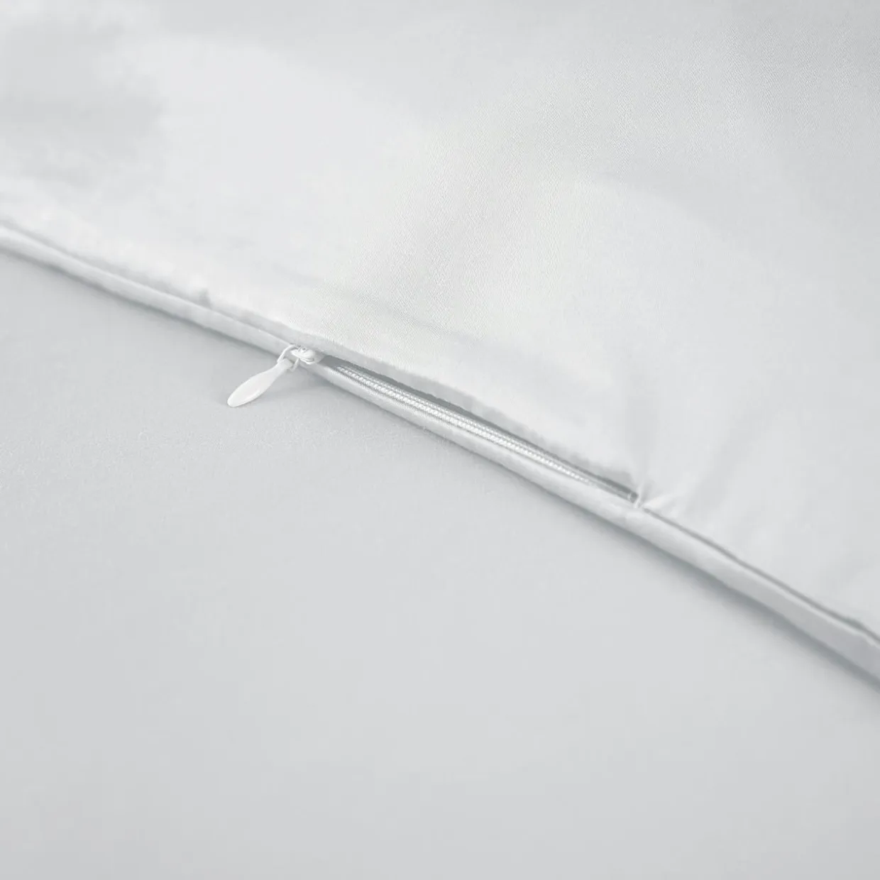 Housse de couette satin de bambou (200 x 200 cm) Sienna Blanc chantilly
