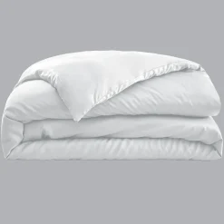 Housse de couette satin de bambou (200 x 200 cm) Sienna Blanc chantilly