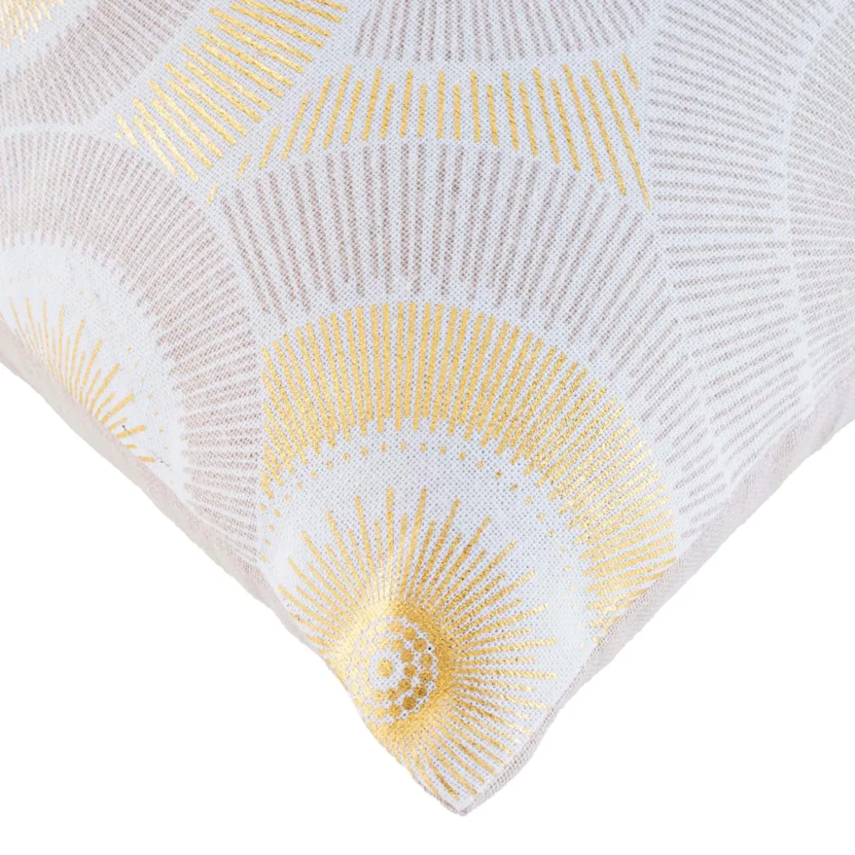 Housse de coussin carrée coton (40 x 40 cm) Eclipse Écru