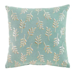 Housse de coussin carrée coton (40 x 40 cm) Helira Vert