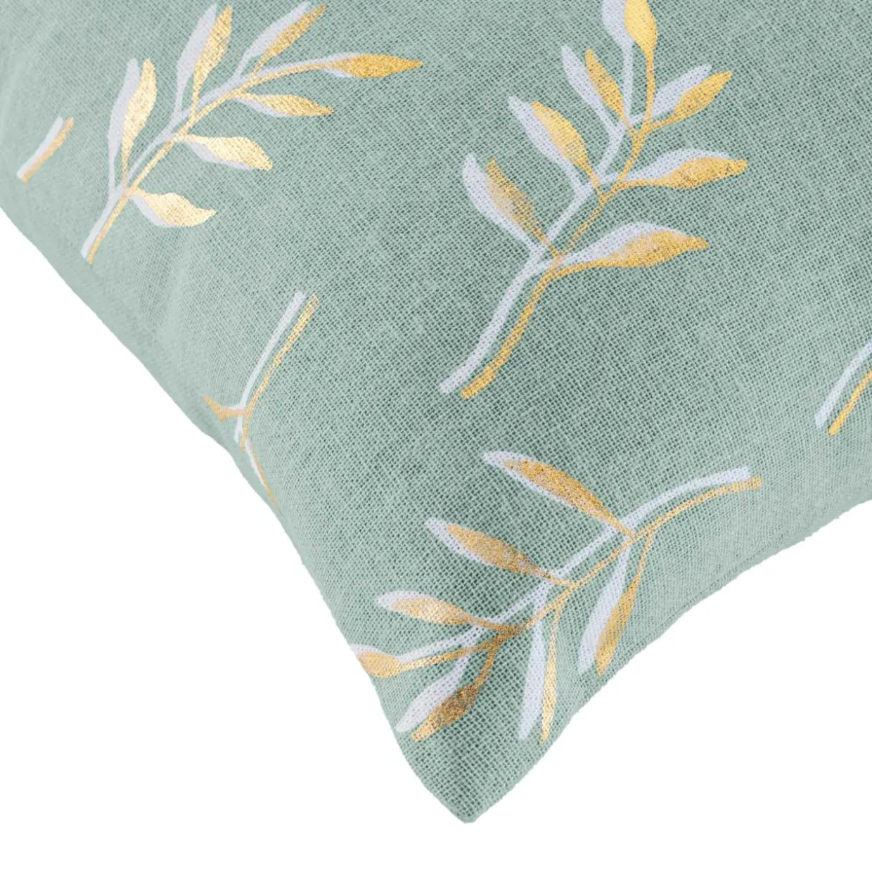 Housse de coussin carrée coton (40 x 40 cm) Helira Vert