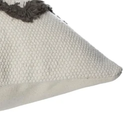 Housse de coussin carrée coton (40 x 40 cm) Wave Grise