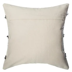 Housse de coussin carrée coton (40 x 40 cm) Wave Grise