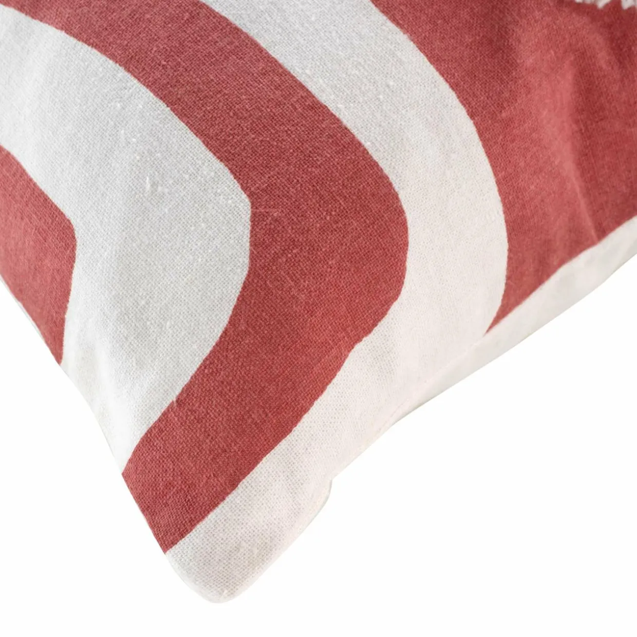 Housse de coussin carrée coton (40 x 40 cm) Mirade Terracotta