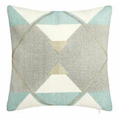 Housse de coussin carrée coton (40 x 40 cm) Geom Or
