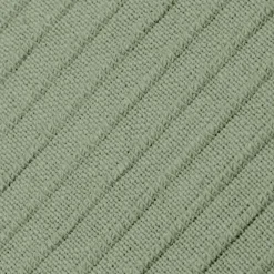 Housse de coussin carrée coton tissé (40 x 40 cm) Léa Vert romarin