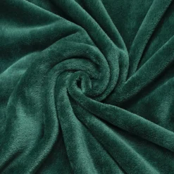 Housse de coussin carrée flanelle (60 x 60 cm) Didou Verte