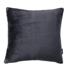 Housse de coussin carrée flanelle (60 x 60 cm) Didou Gris anthracite