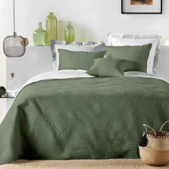 Housse de coussin carrée microfibre (60 x 60 cm) Palombine Vert kaki