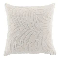 Housse de coussin carrée velours (40 x 40 cm) Natureo Ecru